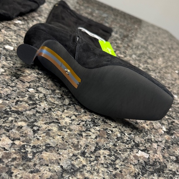 Sam Edelman Black suede Lyla knee high kitten Heeled Boots NWT 6.5 - Picture 9 of 15